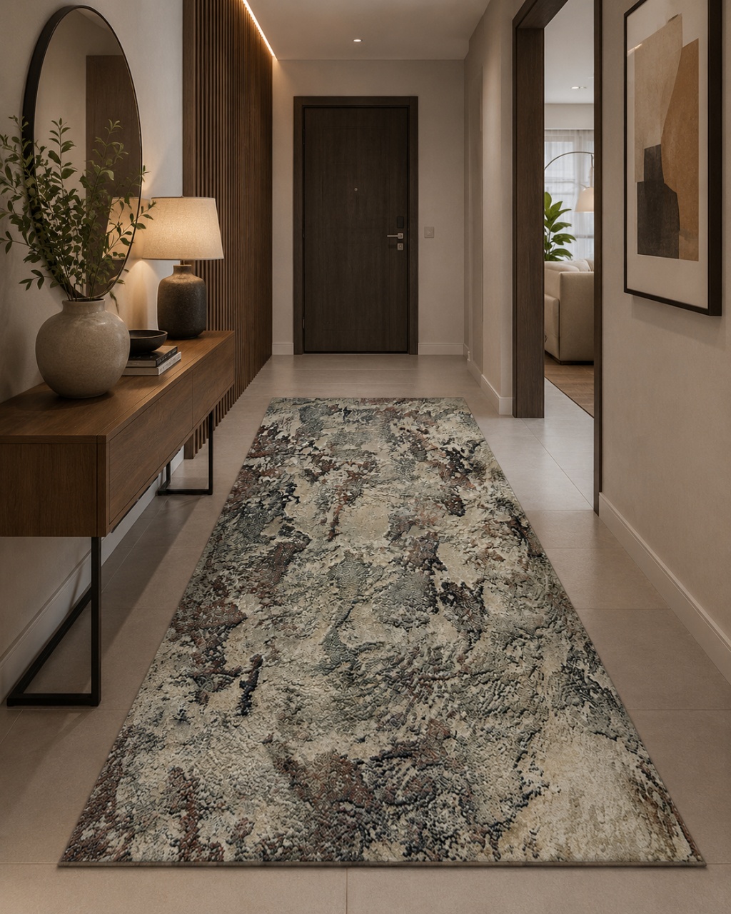 Covor Traversa, Anny, Maro, 78x600 cm, Delta 33020