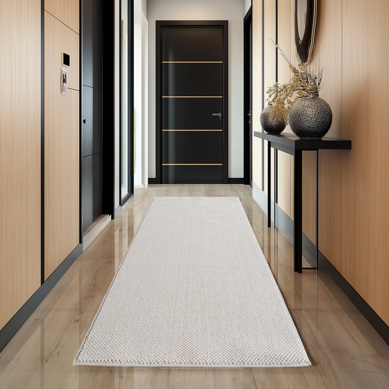 Covor traversa Helix V1 Crem 80x150 cm