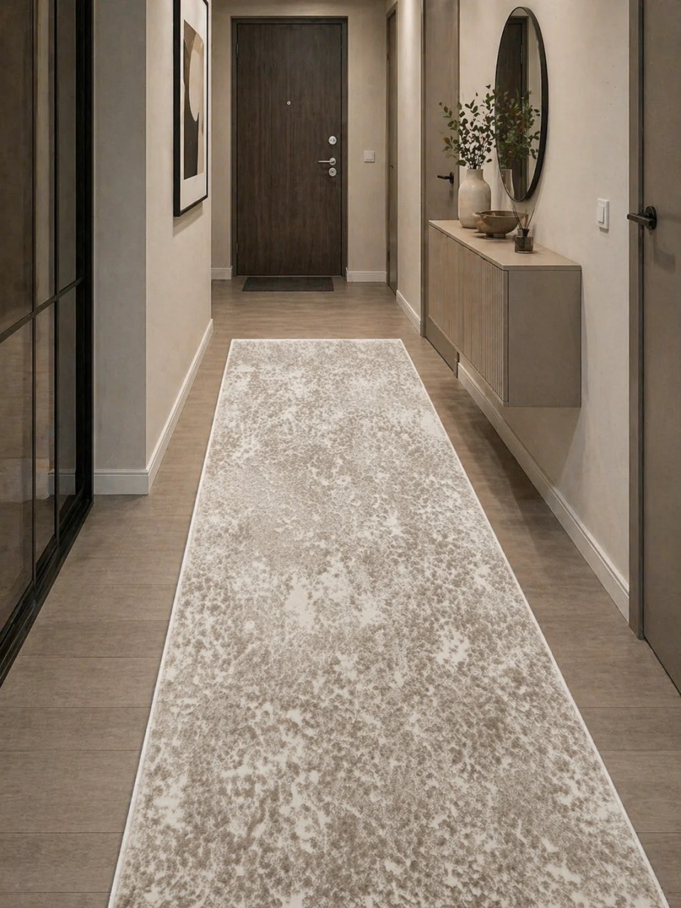 Covor Traversa, Itea, Crem, 80x400 cm, Delta 42003 102