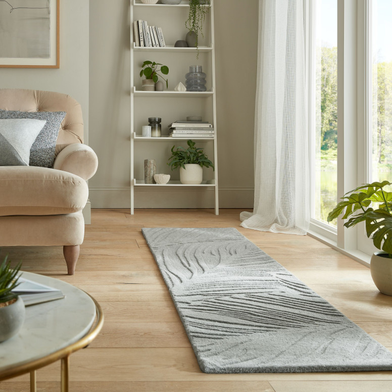 Covor traversă Lino Leaf Gri 60X230 cm, Flair Rugs