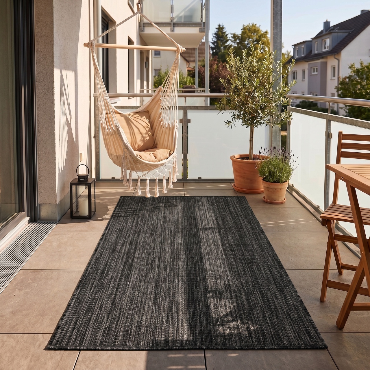 Covor Traversa MIRA V1 Negru 80x150 cm