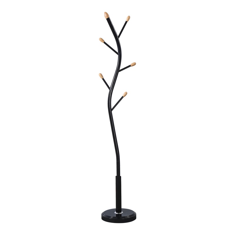 Cuier Portu Negru 30x30x170 cm