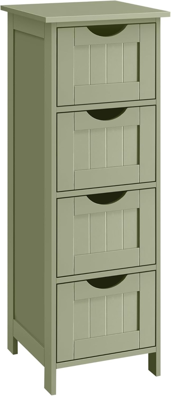 Dulap de baie cu sertare Songmics Verde 30x30x82 cm