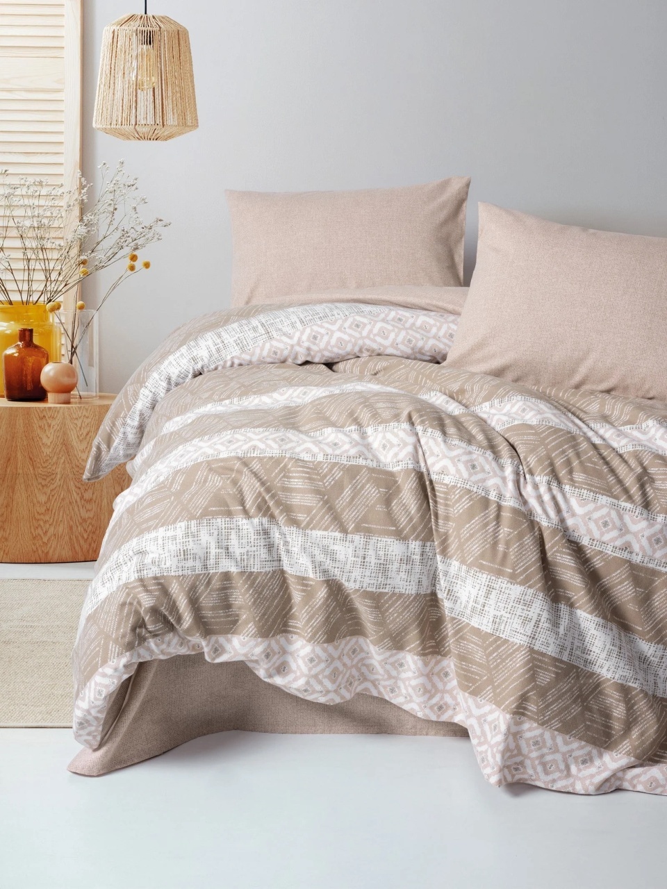 Lenjerie Arrow Crem (Bumbac 100% Flanel)