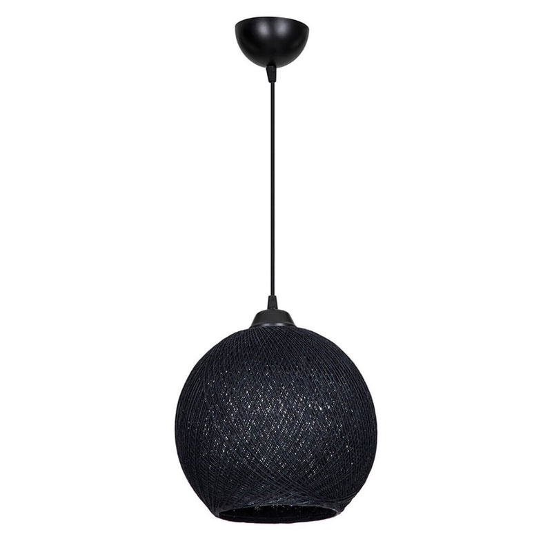 Lustra Leshia negru 26x26x72 cm