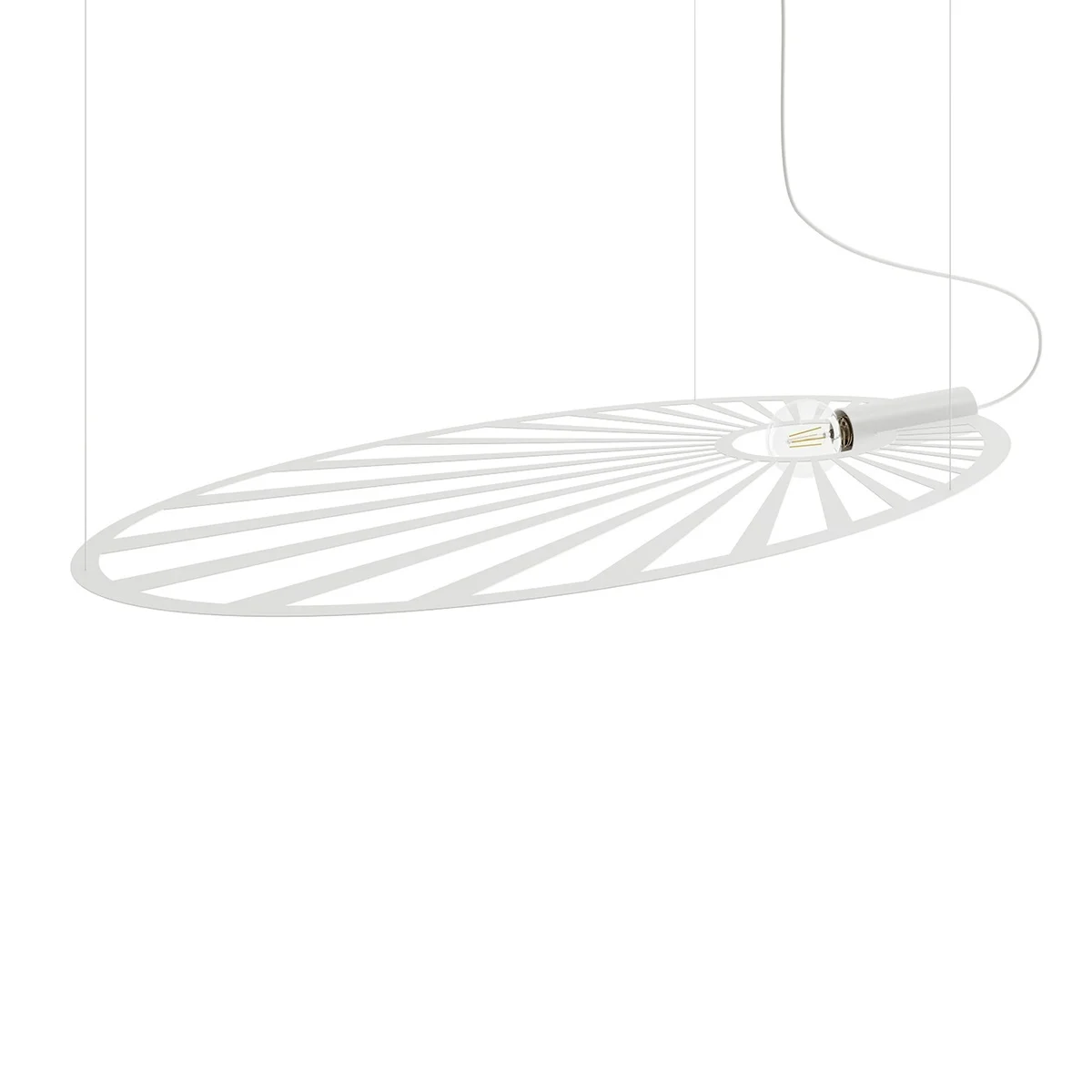 Lustra suspendata Lehdet Alb 110x80x150 cm