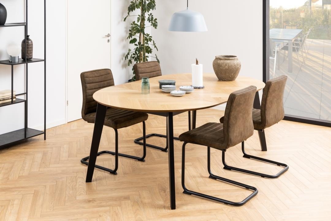 Masa dining Georgetown, Natural, 74.5x198x120 cm