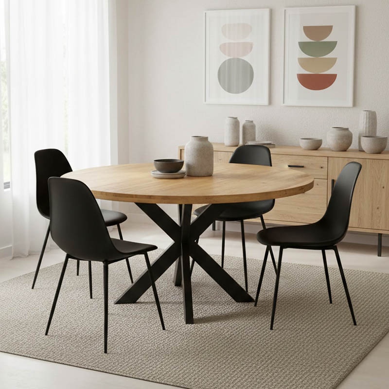 Masa Royalty I Natural 130x130x77 cm