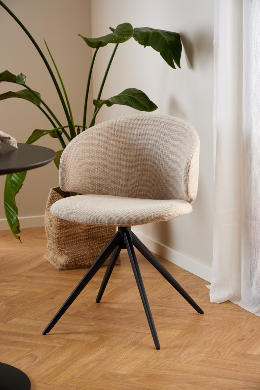 Scaun dining Ella, Bej, 78x53x54 cm