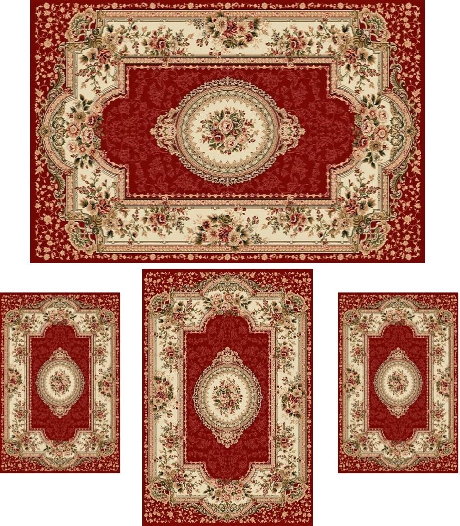 Set 4 covoare, Lotos, Grena, 200x300 cm, Delta 571