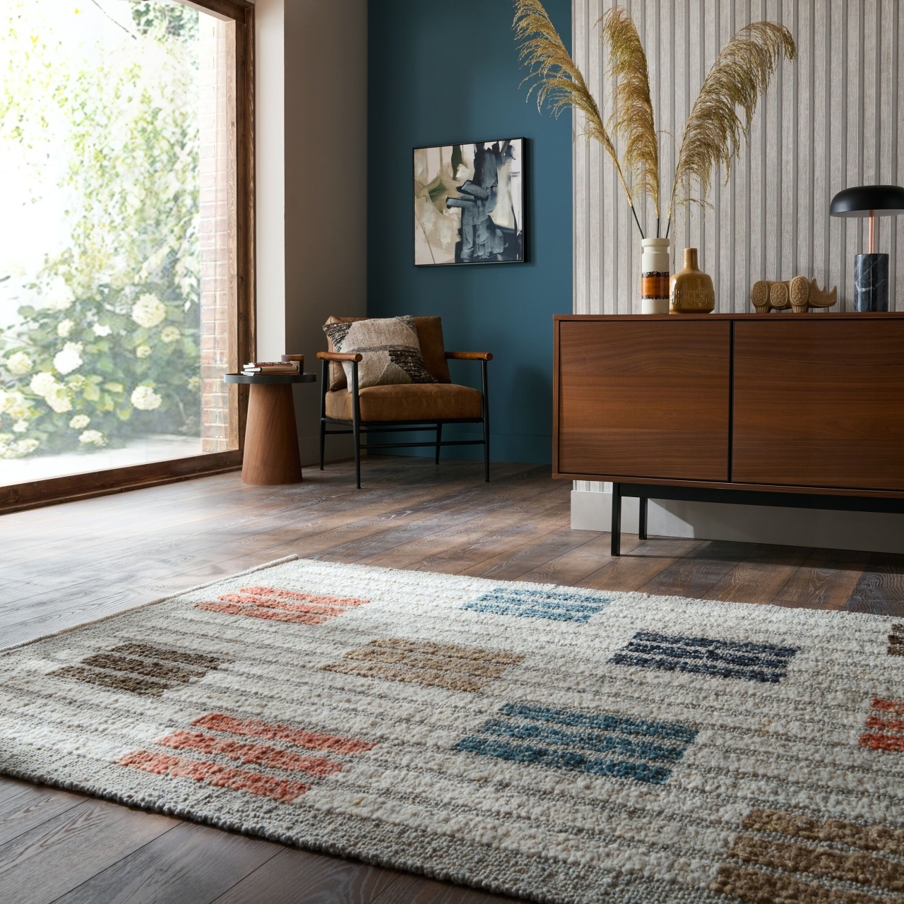 Covor Alder Boucle Blocks Multicolor 160x230 cm