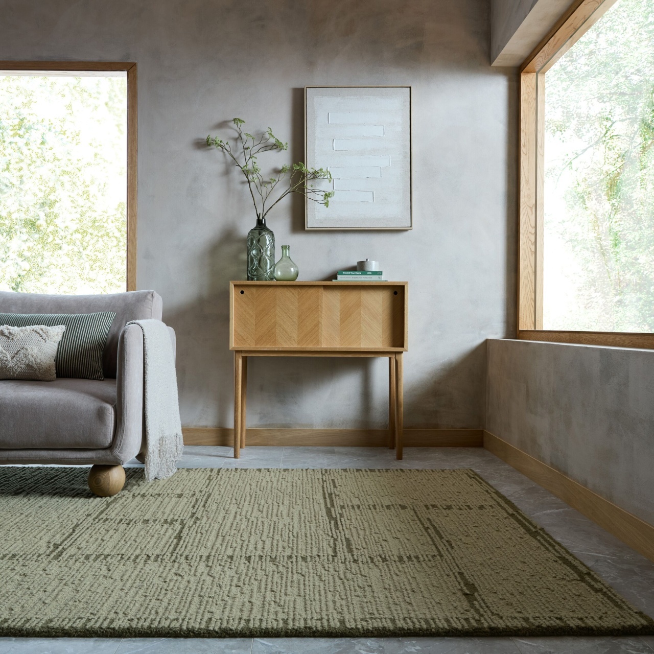 Covor Harris Modula Wool Fistic 200x290 cm
