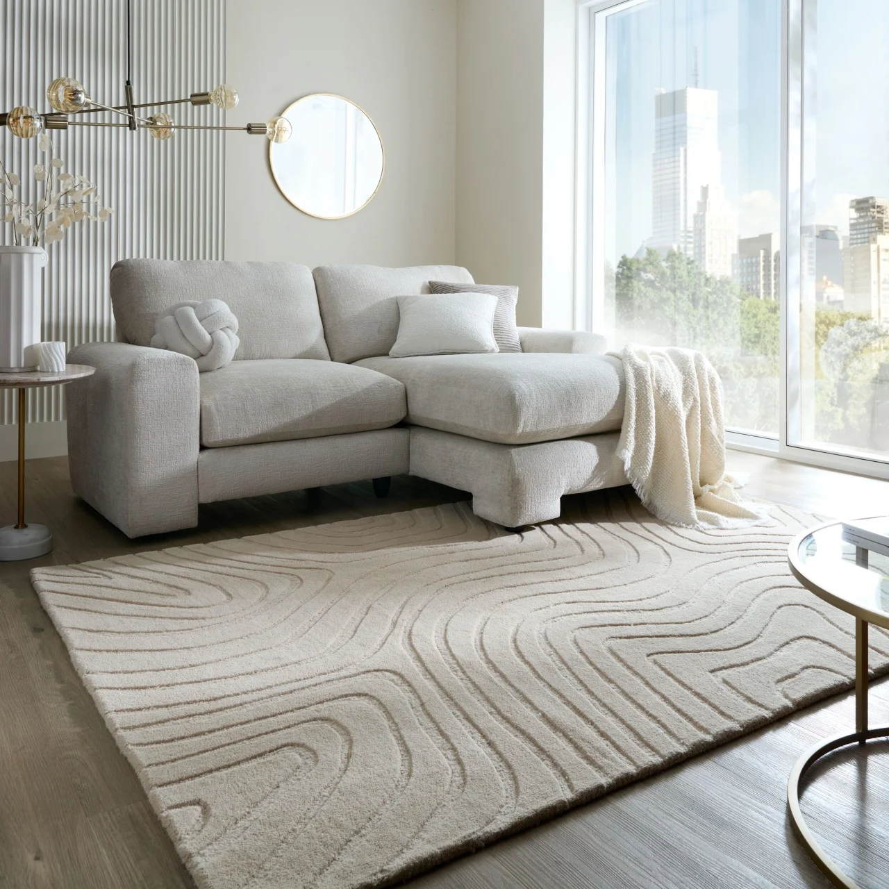 Covor Mesmerise Bej 200x290 cm, Flair Rugs