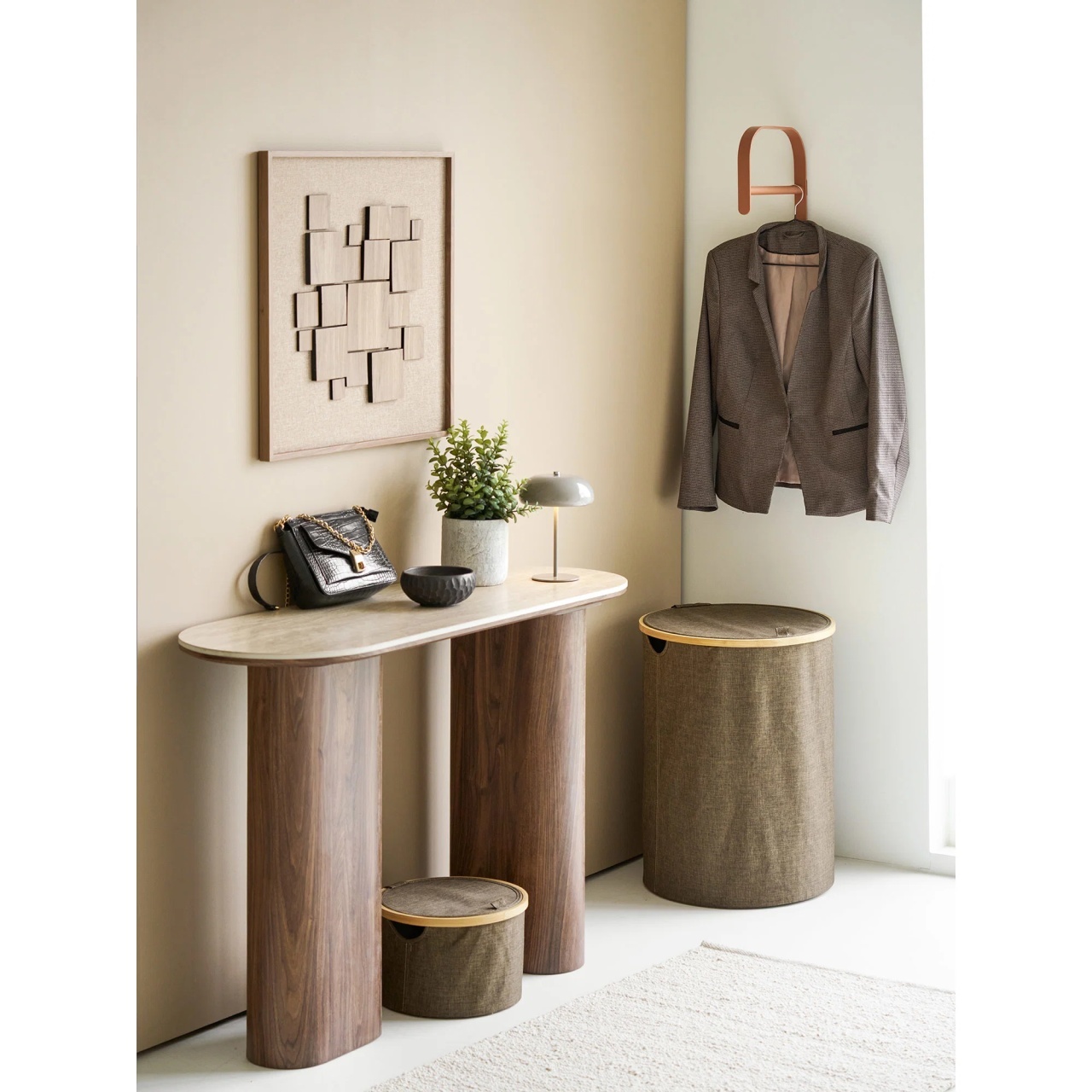 Covor runner Bela, Bej, 180x80 cm