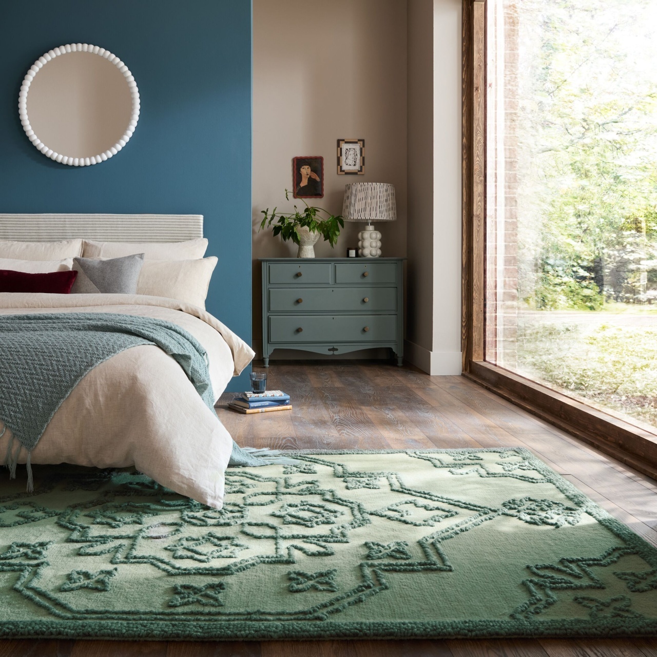 Covor Sable Vintage Wool Albastru 160x230 cm