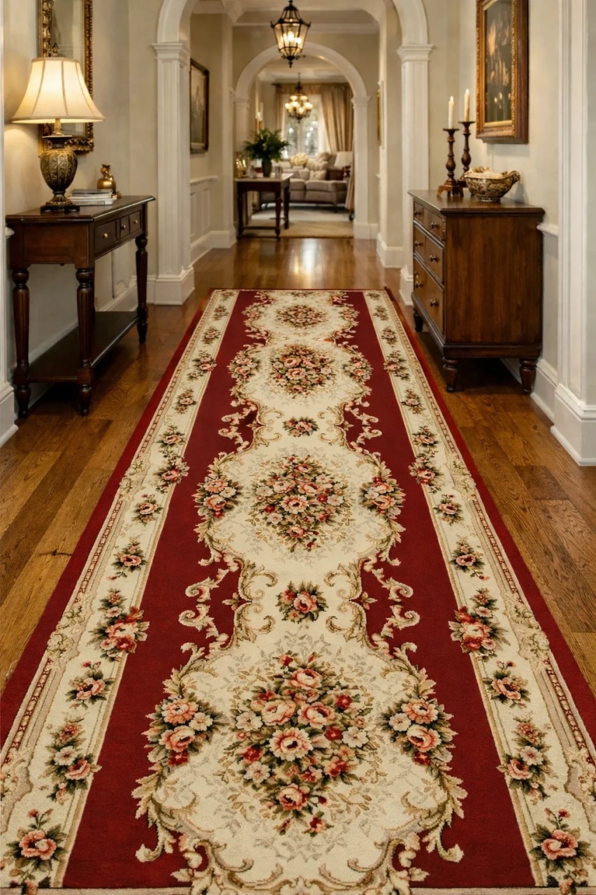 Covor Traversa, Lotos, Rosu, 150x400 cm, Delta
