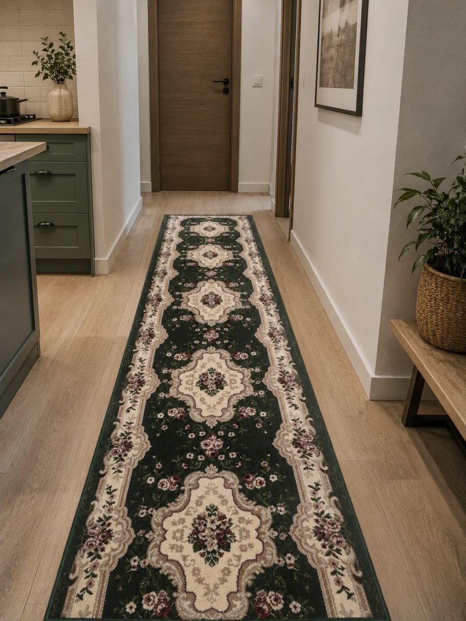 Covor Traversa, Lotos, Verde, 100x200 cm, Delta 570 310