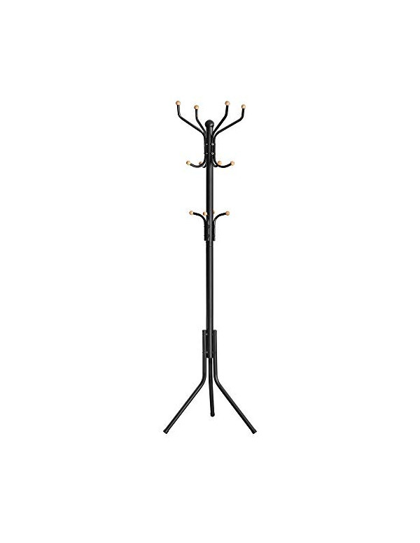 Cuier tip pom, Songmics, Metal, Negru, 182 cm