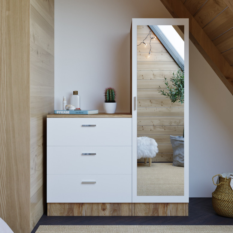 Dulap Diverse CC6 Atlantic Pine-Alb