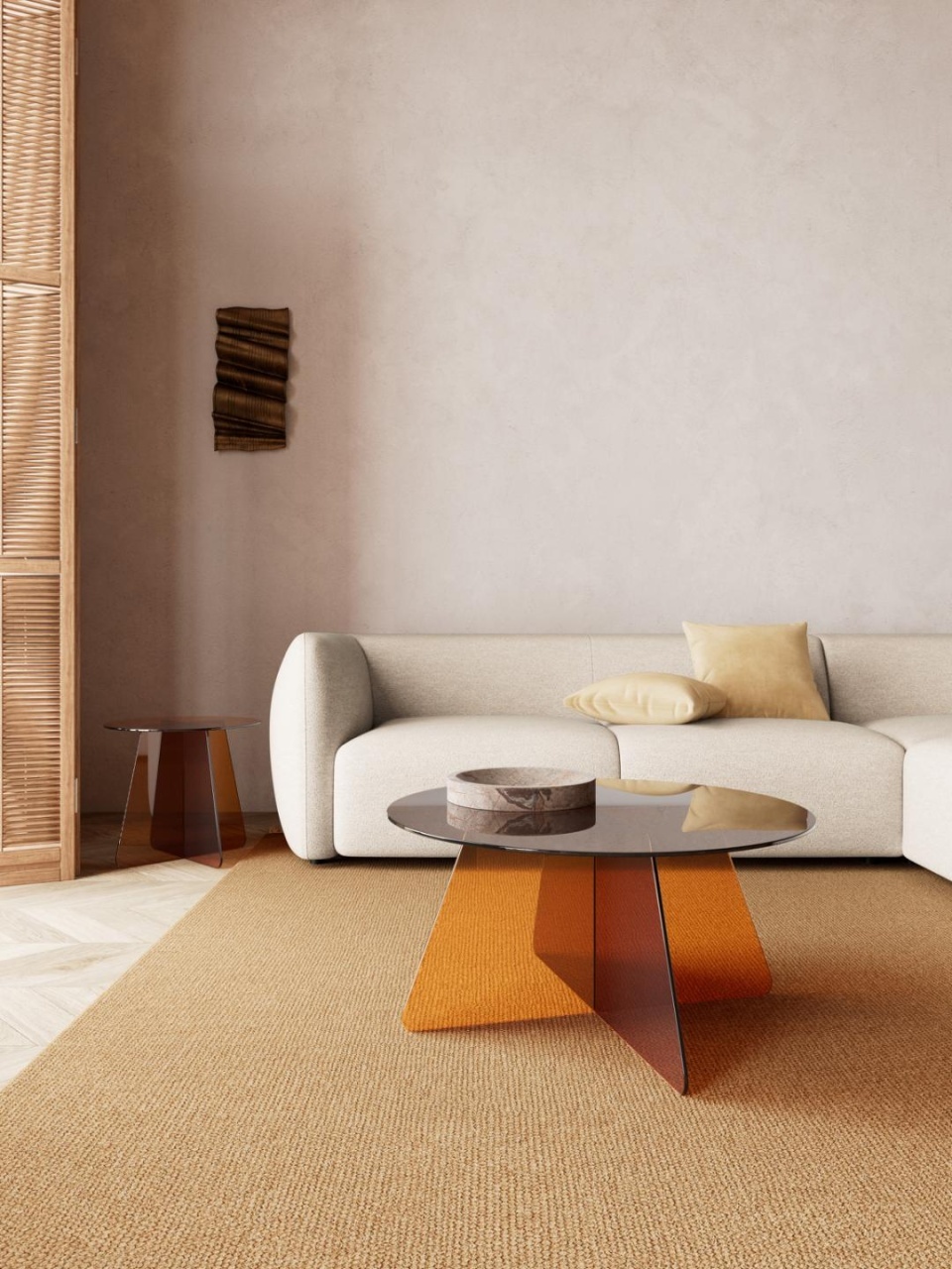 Masuta de cafea Samos, Maro, 40x80x80 cm