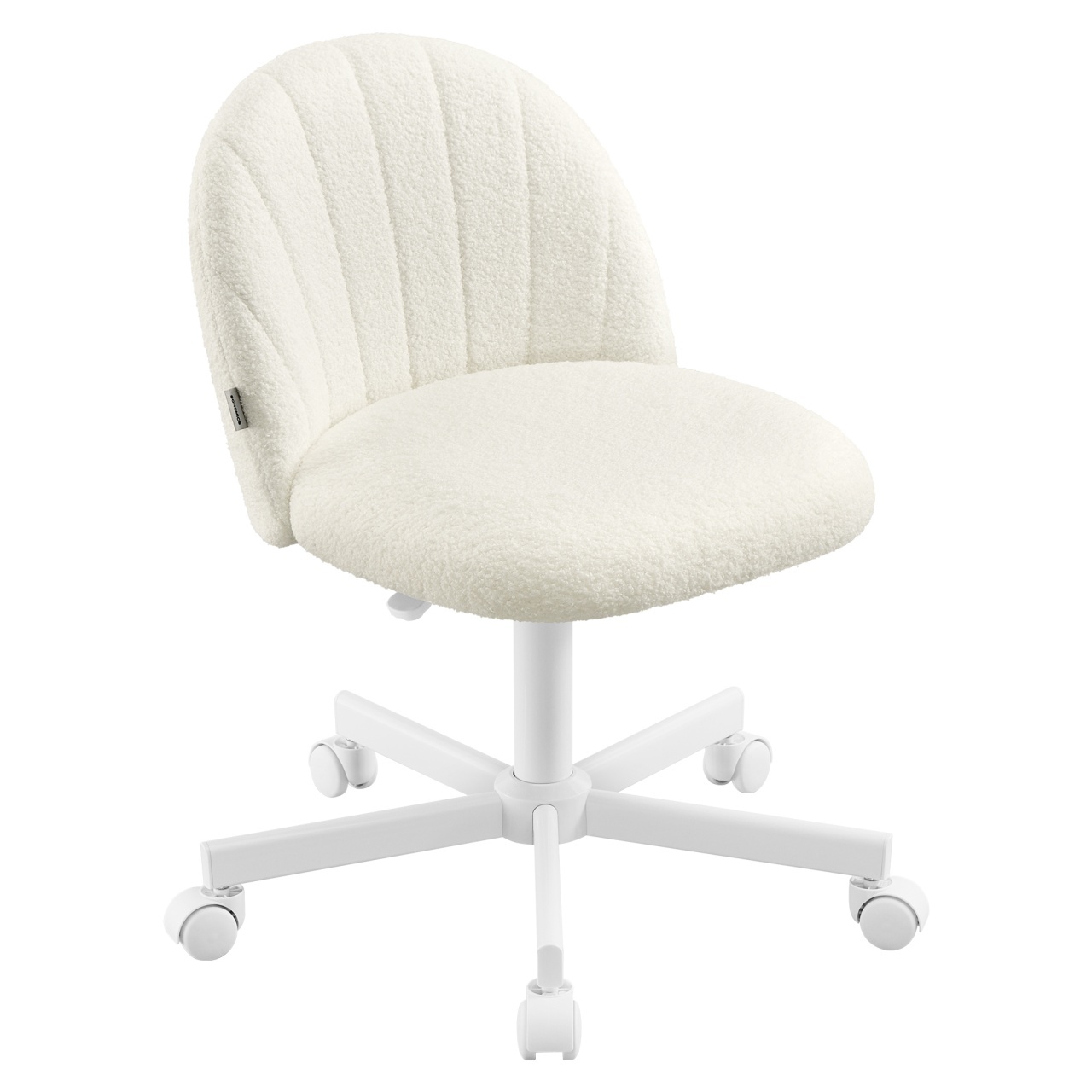 Scaun birou Songmics, Laela, Alb, 60x60x83.5 cm