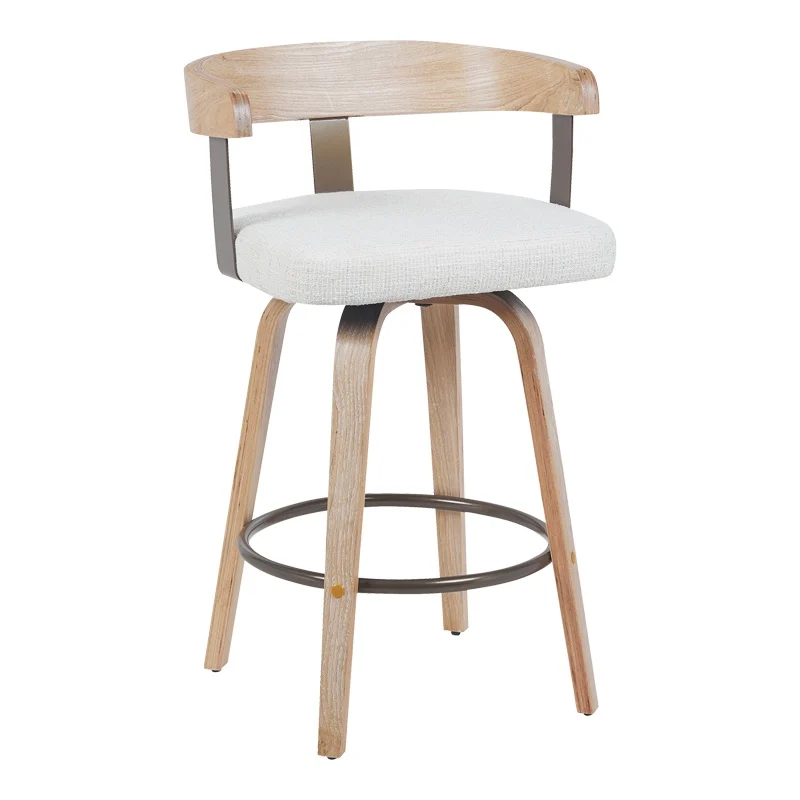 Scaun de bar, Anesy, Crem, 54x50x85 cm