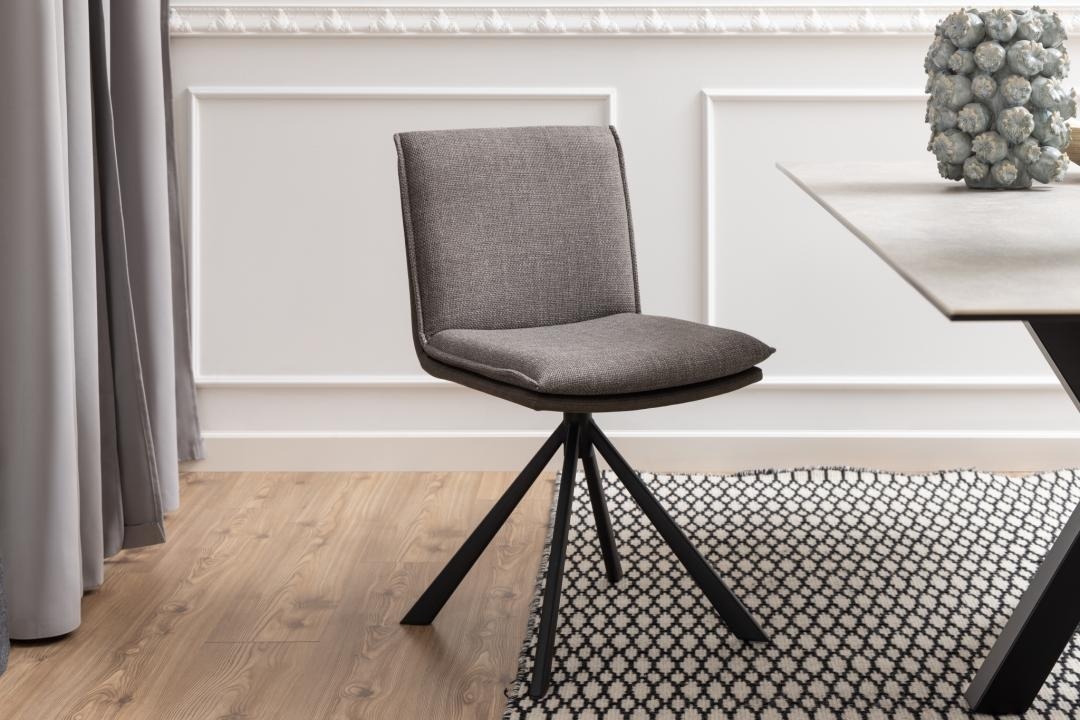 Scaun dining Flynn V1, Gri, 85x47x59 cm