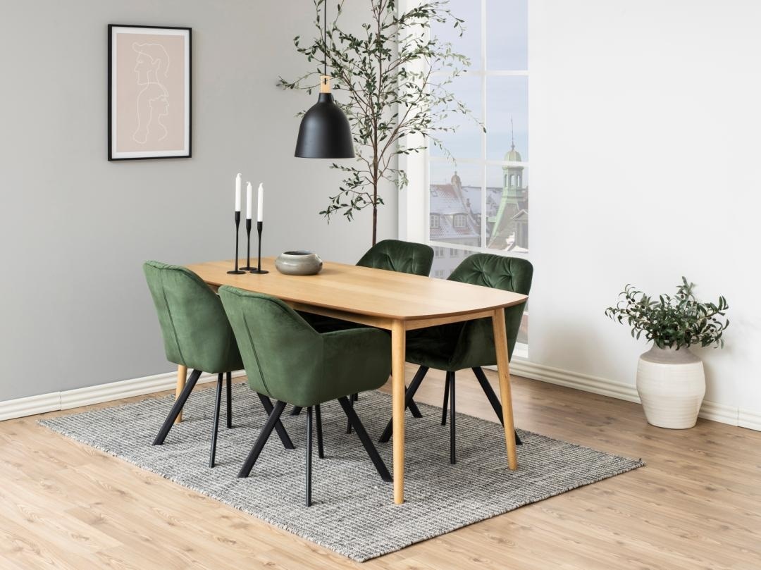 Scaun dining Lola, Verde, 81.5x57.5x61.5 cm