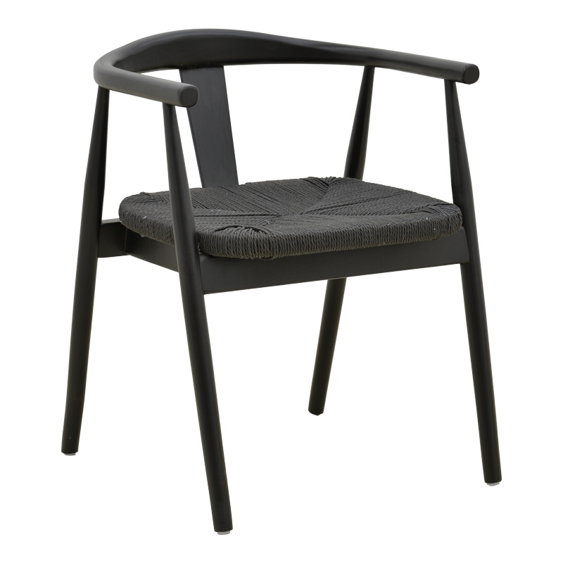 Scaun Gernine, Negru, 56x49x73 cm