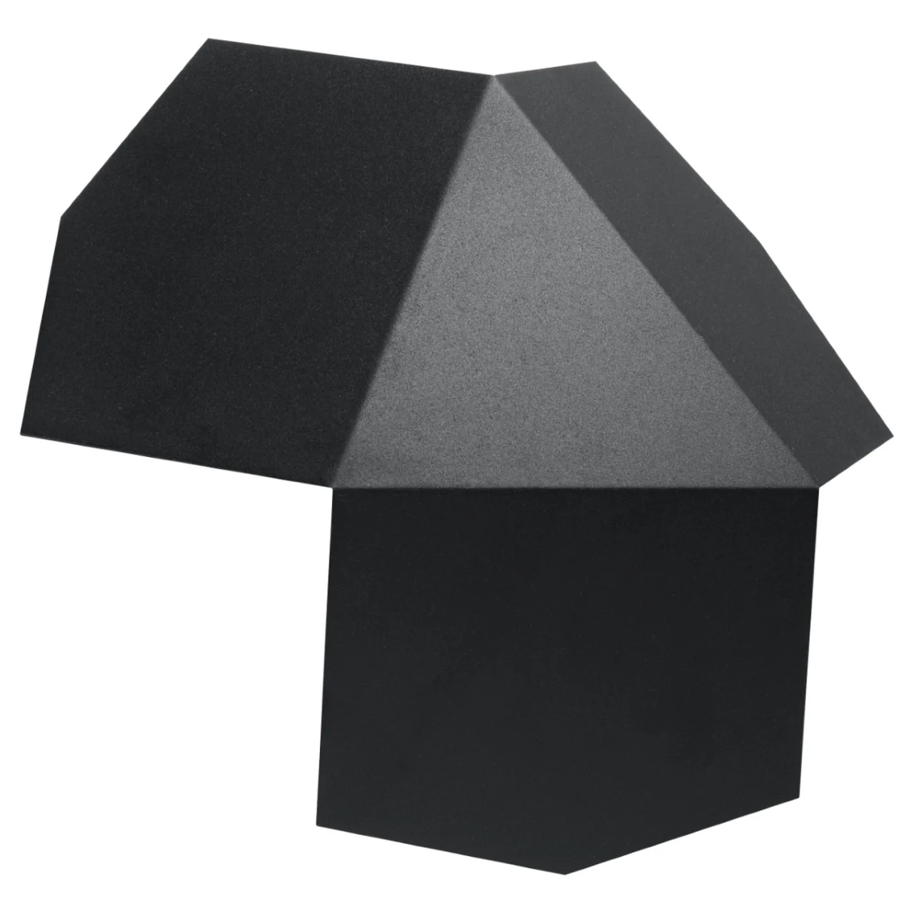 Aplica perete Tre Negru 30x30x8 cm