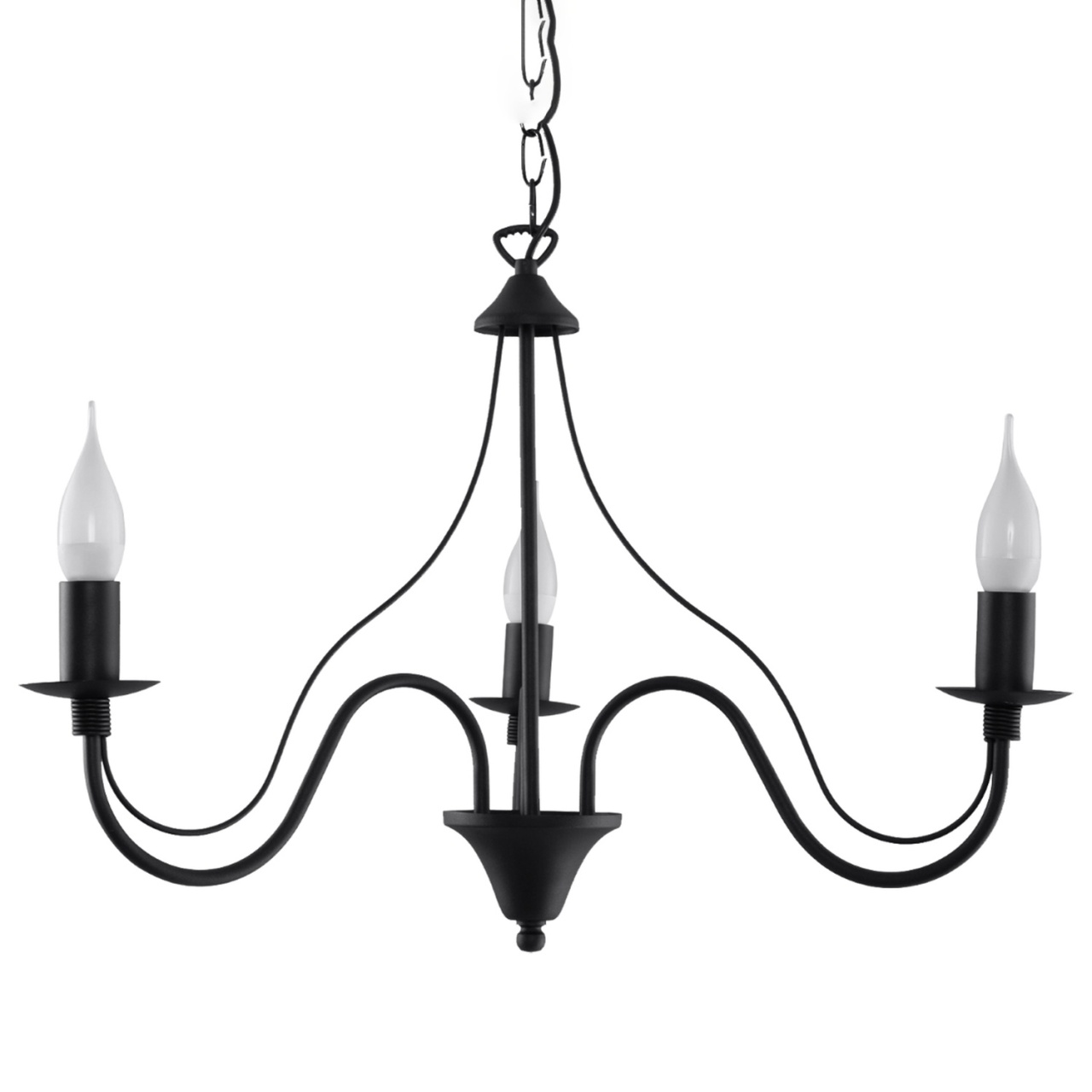 Candelabru 3 Minerwa Negru 60x60x80 cm