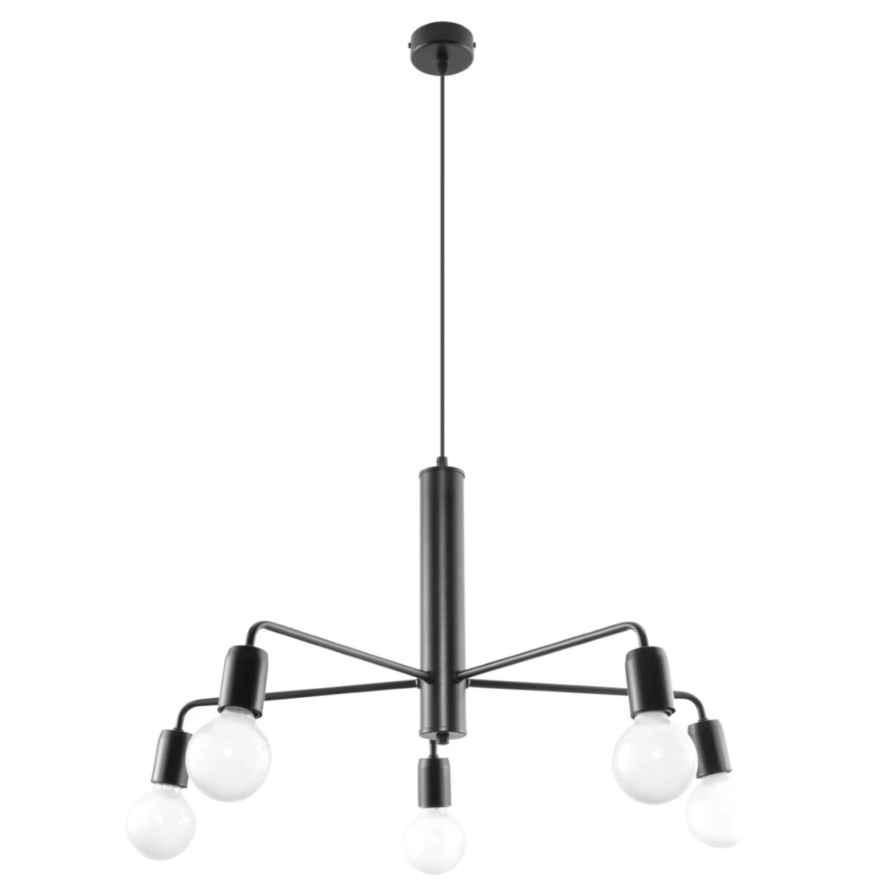 Candelabru 5 Duomo Negru 60x60x85 cm