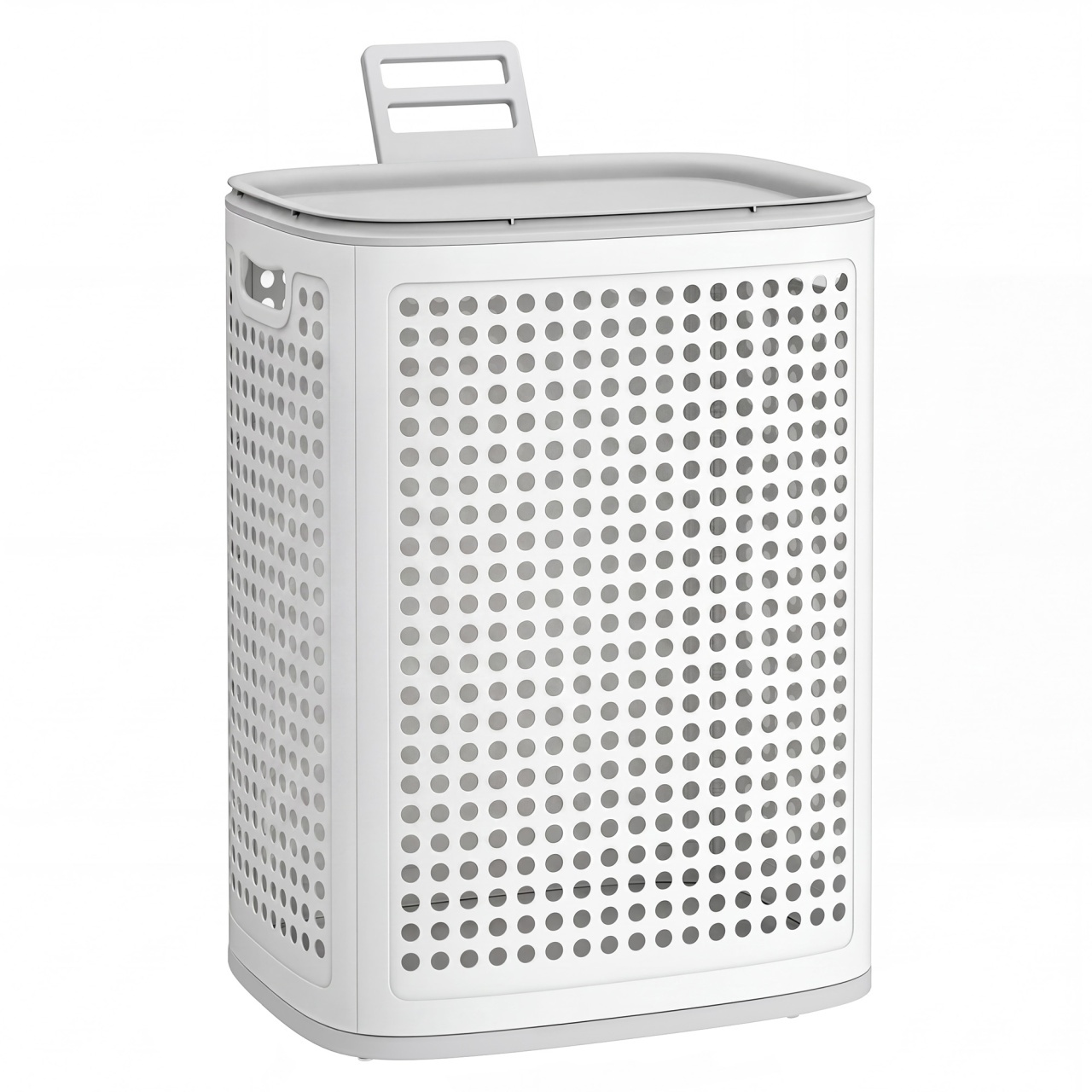Cos de rufe Dennys Alb 42.5x33x57 cm