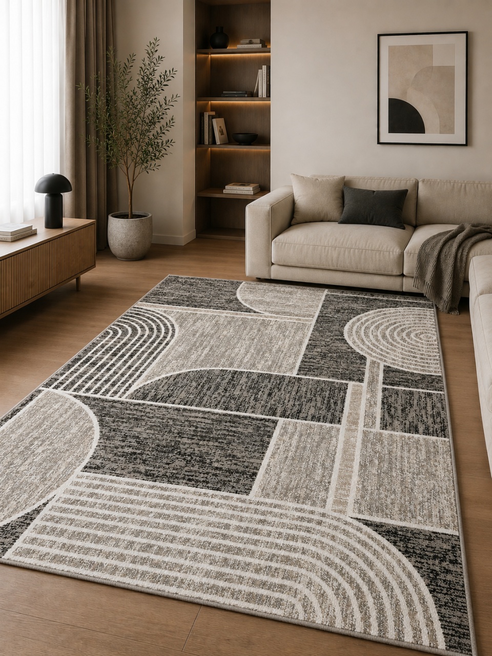 Covor, Elma, Gri, 120x200 cm, Delta El009 106