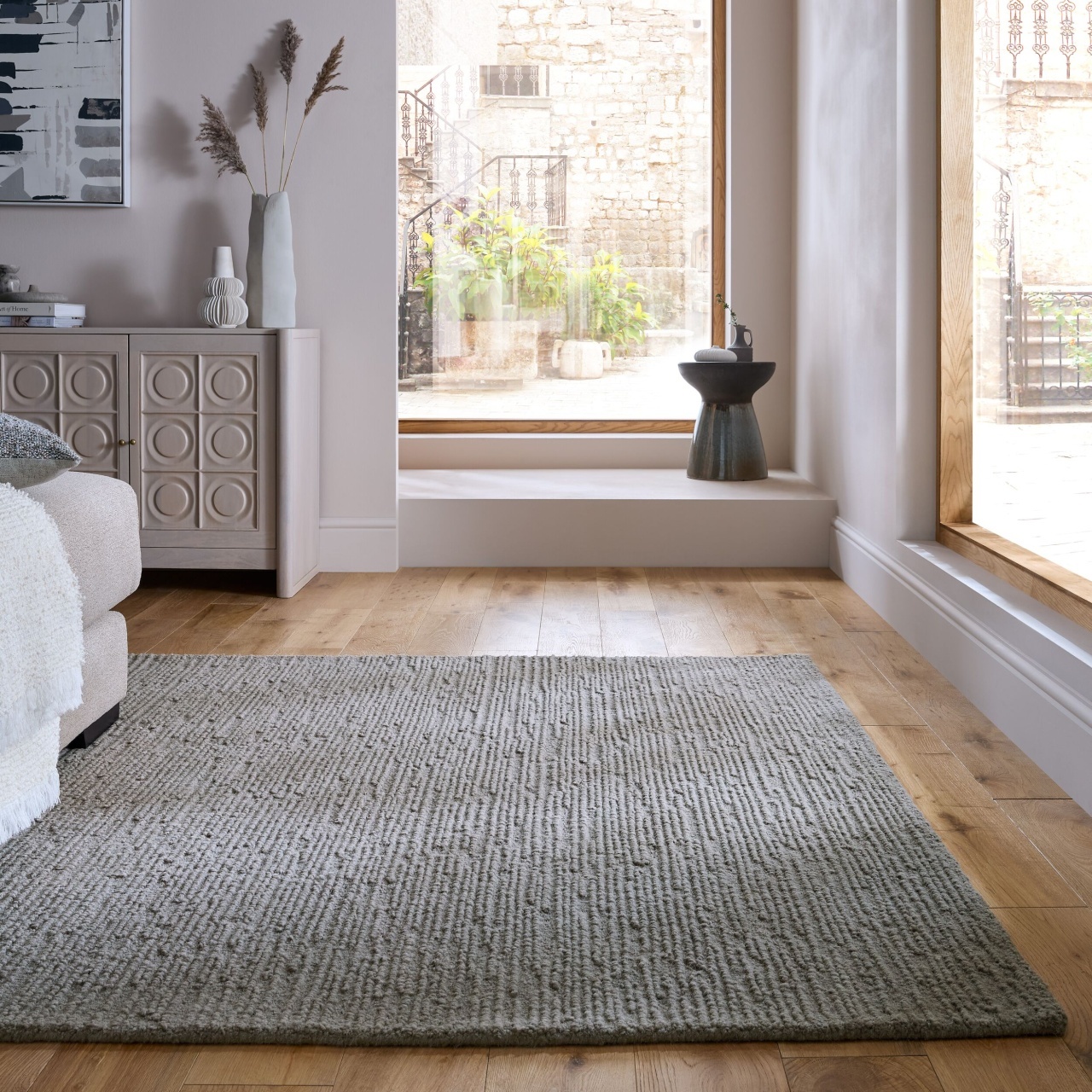 Covor Harris Boucle Wool Gri 160x230 cm, Flair Rugs