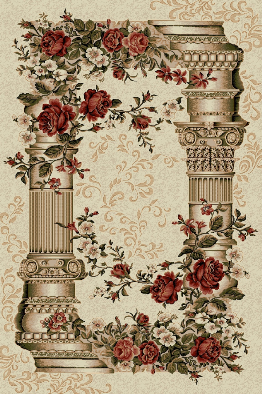 Covor, Lotos, Crem, 80x150 cm, Delta Coloane 532