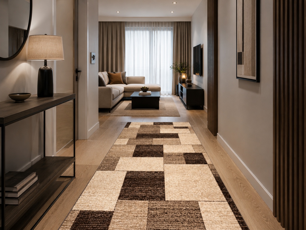 Covor Traversa, Mira, Crem, 60x700 cm, Delta 24143