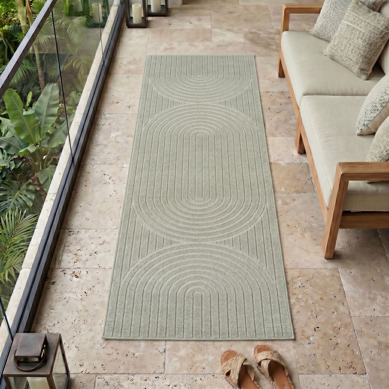 Covor Traversa NOVA V1 Verde 80x250 cm