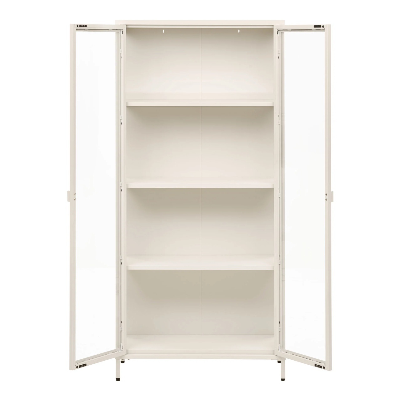 Dulap vitrina Brisbane, Alb pal, 35x80x175 cm