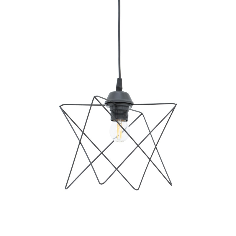Lustra Langit Negru 18x18x65 cm