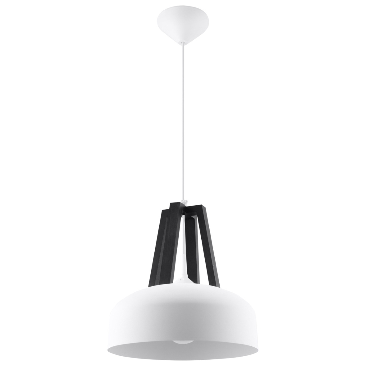 Lustra suspendata E27 Casco V1 Alb 30x30x85 cm