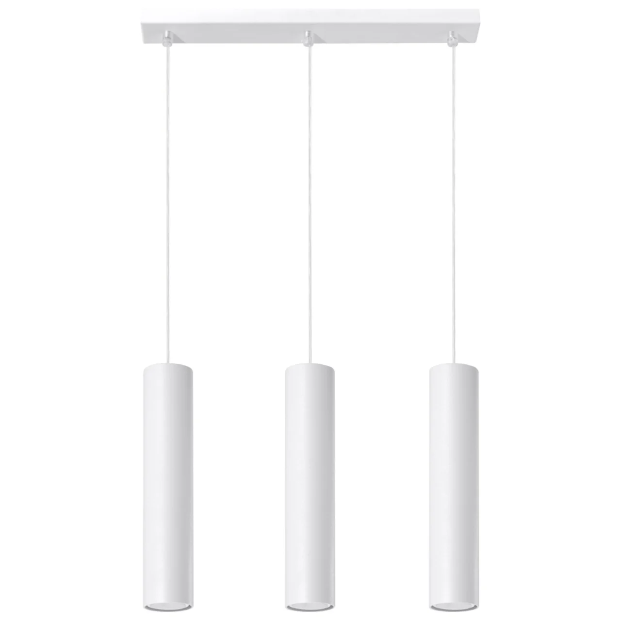 Lustra suspendata Lagos Alb 45x6x90 cm