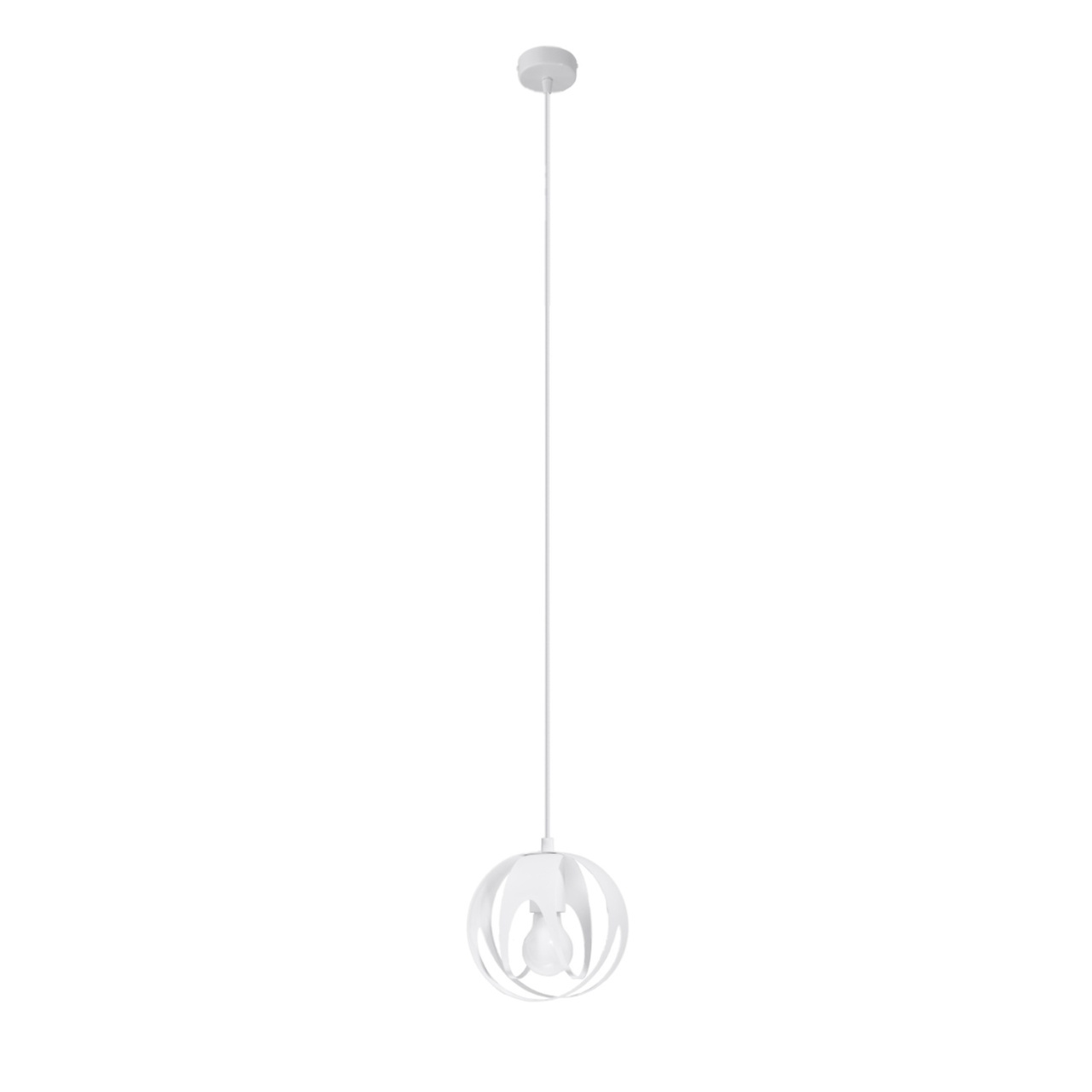 Lustra suspendata Tulos Alb 16x16x125 cm