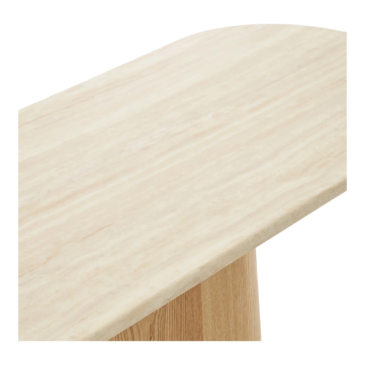 Masa consola Larvik, Bej, 40x130x78 cm