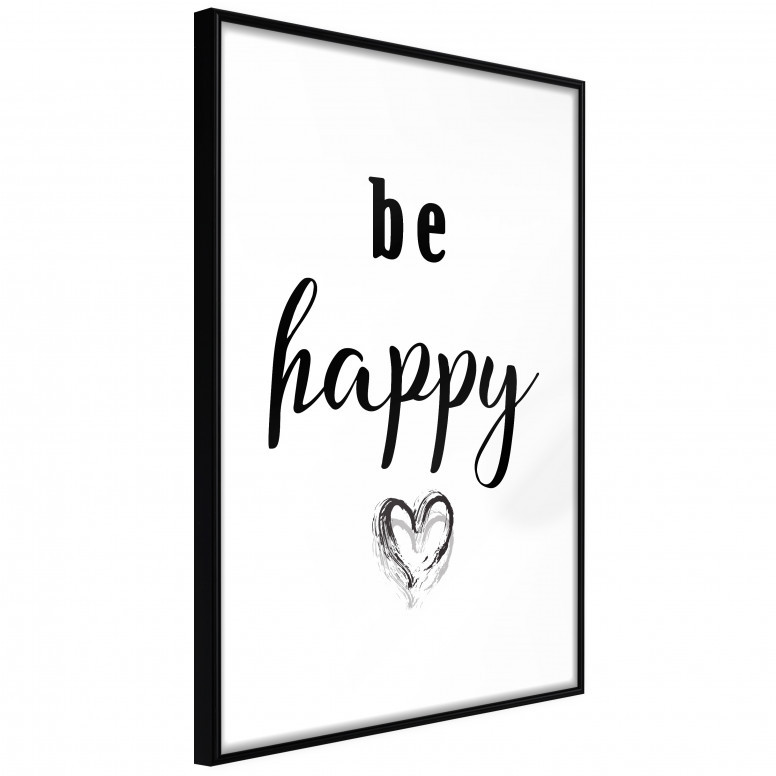 Poster - Don't Worry, cu Ramă neagră, 30x45 cm