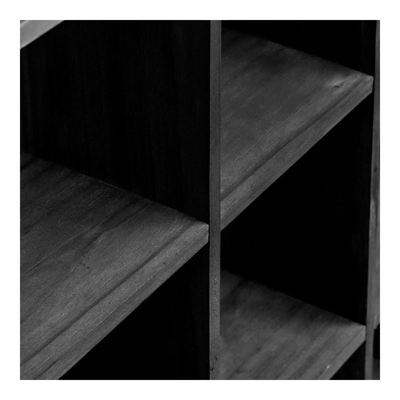 Raft de perete, Negru, 10x46x46 cm