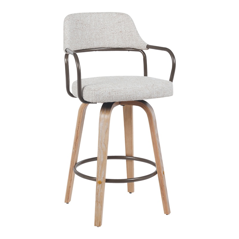 Scaun de bar, Tertia, Bej, 54x52x98 cm