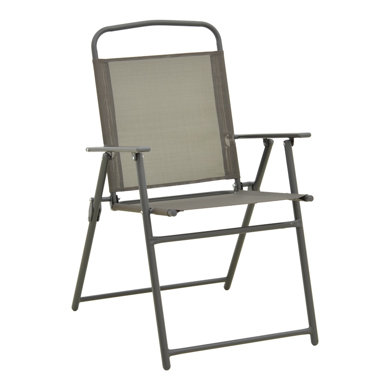 Scaun pliabil, Vela, Antracit, 53x58x90 cm