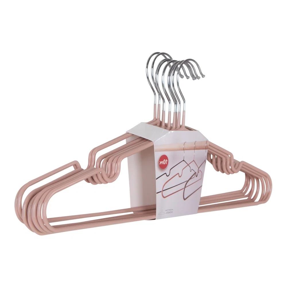 Set 10 piese Umerase metalice Massa, Roz, 4x41x18 cm