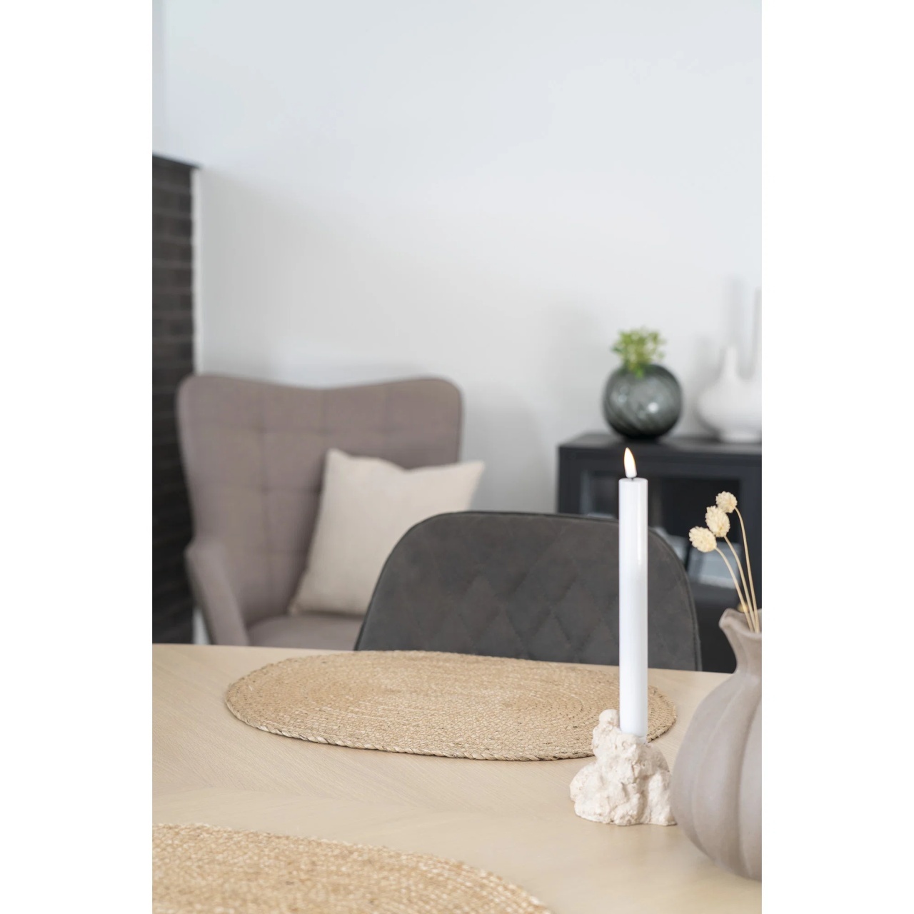 Set 4 piese Suporturi farfurie Bombay, Natural, 45x35x0.5 cm